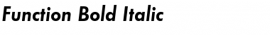 Function Bold Italic Font