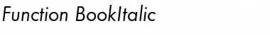 Function BookItalic Font