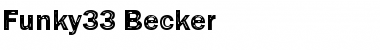 Funky33 Becker Regular Font
