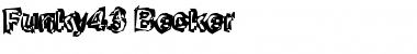 Funky43 Becker Regular Font