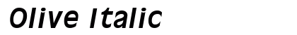 Olive Italic Preview
