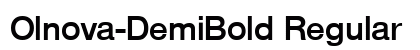 Olnova-DemiBold Regular preview