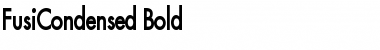 FusiCondensed Bold Font