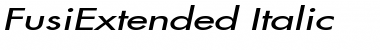 FusiExtended Italic Font