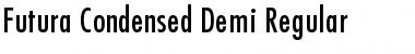 Futura Condensed Demi Regular Font