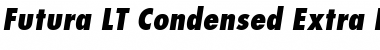 Futura LT CondExtraBoldObl Font