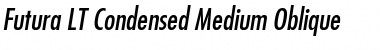 Futura LT CondensedOblique Font