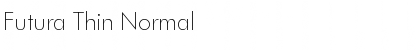 Futura Thin Normal Font