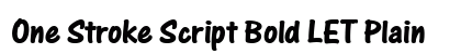 One Stroke Script Bold LET Plain preview