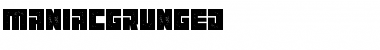 Maniac Grunged Regular Font