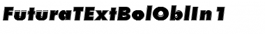 Download FuturaTExtBolOblIn1 Font