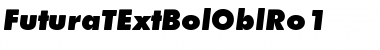 FuturaTExtBolOblRo1 Regular Font