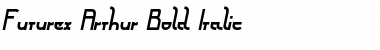 Futurex Arthur Bold Italic Font