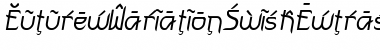 FuturexVariationSwishExtrasOblique VariationSwishExtrasOblique Font