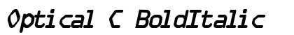 Optical C BoldItalic Preview