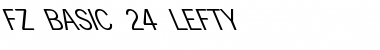 Download FZ BASIC 24 LEFTY Font