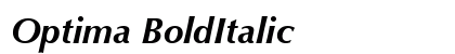 Optima BoldItalic Preview