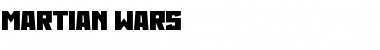 Martian Wars Regular Font Martian Wars Regular Font