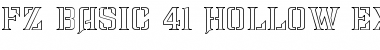 Download FZ BASIC 41 HOLLOW EX Font