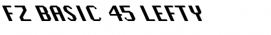 FZ BASIC 45 LEFTY Normal Font