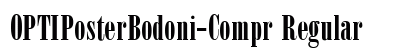 OPTIPosterBodoni-Compr Regular preview
