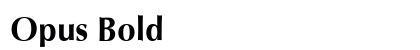 Opus Bold Preview