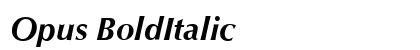 Opus BoldItalic Preview