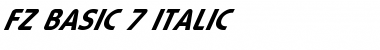Download FZ BASIC 7 ITALIC Font