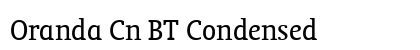 Oranda Cn BT Condensed preview