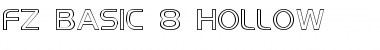 FZ BASIC 8 HOLLOW Normal Font