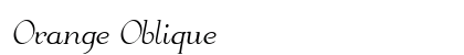 Orange Oblique Preview