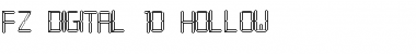 FZ DIGITAL 10 HOLLOW Normal Font