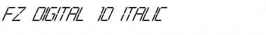 Download FZ DIGITAL 10 ITALIC Font