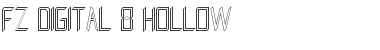 FZ DIGITAL 8 HOLLOW Normal Font