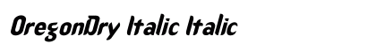 OregonDry Italic Italic preview