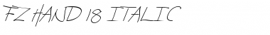 FZ HAND 18 ITALIC Normal Font