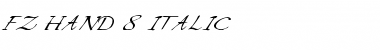 FZ HAND 8 ITALIC Light Font