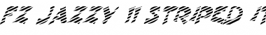 FZ JAZZY 11 STRIPED ITALIC Normal Font