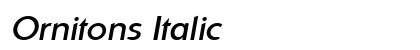 Ornitons Italic preview
