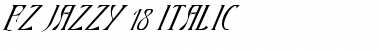 FZ JAZZY 18 ITALIC Normal Font