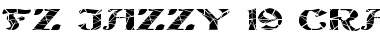 FZ JAZZY 19 CRACKED EX Normal Font