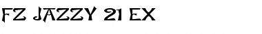 FZ JAZZY 21 EX Normal Font