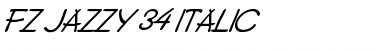 FZ JAZZY 34 ITALIC Normal Font