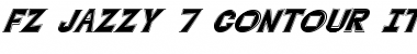 Download FZ JAZZY 7 CONTOUR ITALIC Font