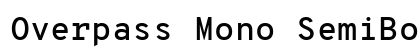 Overpass Mono SemiBold