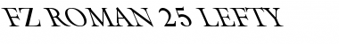 FZ ROMAN 25 LEFTY Normal Font