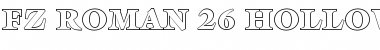 Download FZ ROMAN 26 HOLLOW Font