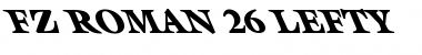 Download FZ ROMAN 26 LEFTY Font