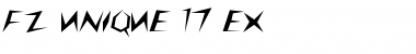 Download FZ UNIQUE 17 EX Font