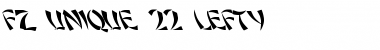 FZ UNIQUE 22 LEFTY Normal Font